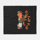 Es ist Herbst Y’all Hallo Fall glücklicher Herbst  Fleecedecke (Vorderseite (Horizontal))