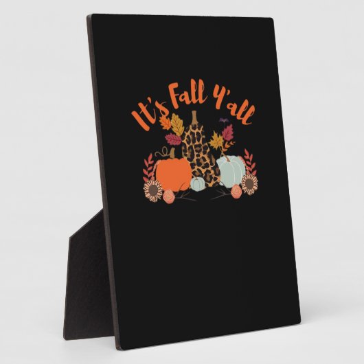 Es ist Herbst Y’all Hallo Fall glücklicher Herbst Fotoplatte (Seite)