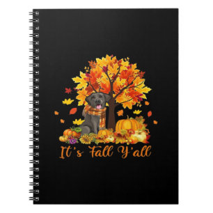 Es ist Herbst Y’all Halloween Erntedank Retro Grap Notizblock
