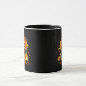 Es ist Herbst Y’all Halloween Erntedank Retro Grap Tasse (Zentrum)