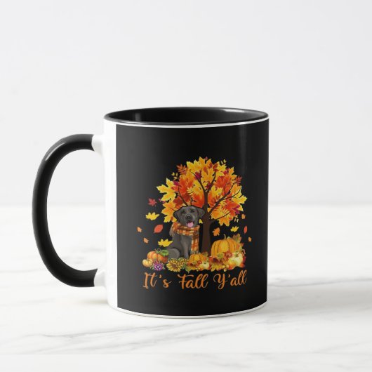 Es ist Herbst Y’all Halloween Erntedank Retro Grap Tasse (Links)