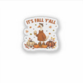 Es ist Herbst Y’all, Halloween Gans, Albern Gänse, Aufkleber (Vorderseite)