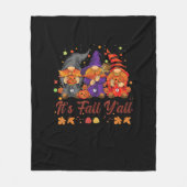 Es ist Herbst Y’all Halloween Gnomes Pumpkin Autum Fleecedecke (Vorderseite)