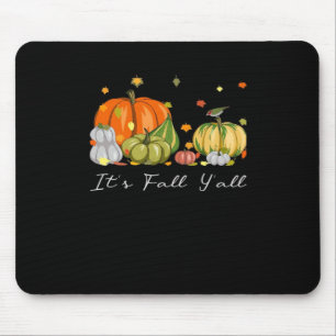 Es ist Herbst Y’all Halloween Pumpkin Autumn Leave Mousepad