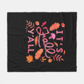 Es ist Herbst Y’all, handgeschriebenes Herbstangeb Fleecedecke (Vorderseite (Horizontal))