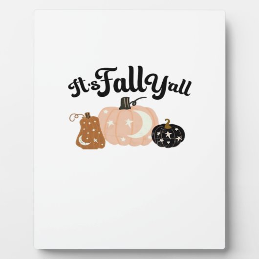 Es ist Herbst Y’all mit Monden Schönes Halloween D Fotoplatte (Vorderseite)