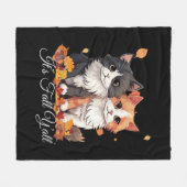 Es ist Herbst Y’all Niedlich Kittens Fleecedecke (Vorderseite (Horizontal))
