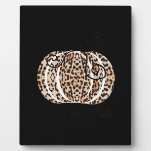 Es ist Herbst Y’all Niedlich Leopard Print Pumpkin Fotoplatte