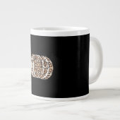 Es ist Herbst Y’all Niedlich Leopard Print Pumpkin Jumbo-Tasse (Vorderseite Rechts)