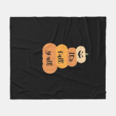 Es ist Herbst Y’all Pumpkin Autumn Halloween Desig Fleecedecke (Vorderseite (Horizontal))