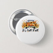 Es ist Herbst Y’all Pumpkin Autumn Tree Hello Fall Button (Vorne & Hinten)