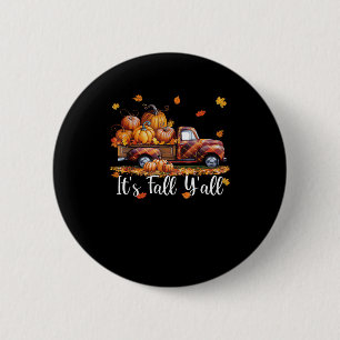 Es ist Herbst Y’all Pumpkin Autumn Tree Hello Fall Button