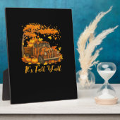 Es ist Herbst Y’all Pumpkin Autumn Tree Hello Fall Fotoplatte (Seite)