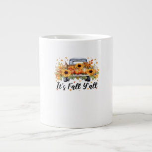 Es ist Herbst Y’all Pumpkin Autumn Tree Hello Fall Jumbo-Tasse