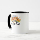 Es ist Herbst Y’all Pumpkin Autumn Tree Hello Fall Tasse (Vorderseite Links)