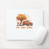 Es ist Herbst Y’all Pumpkin Gnome Autumn Tree Pump Mousepad (Mit Mouse)