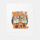 Es ist Herbst Y’all Pumpkin Gnome Herbst Lässig Fleecedecke (Vorderseite)