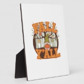 Es ist Herbst Y’all Pumpkin Gnome Herbst Lässig Fotoplatte (Seite)