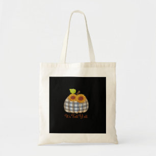Es ist Herbst Y’all Pumpkin Karierten Design Hallo Tragetasche