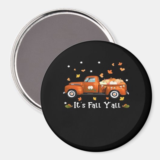 Es ist Herbst Y’all Pumpkins Herbstfall Minimal Sa Magnet (Vorderseite/Rückseite)