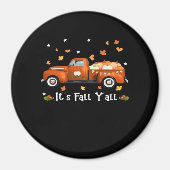 Es ist Herbst Y’all Pumpkins Herbstfall Minimal Sa Magnet (Vorne)