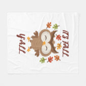 Es ist Herbst Y’all Quote Trendy Fleecedecke (Vorderseite (Horizontal))