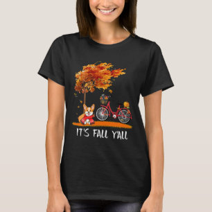 Es ist Herbst Y Dackel Herbstkostüm T-Shirt