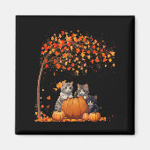 Es ist Herbst Y'all Cat Leaf Fall Baum Hallo Herbs Magnet (Vorne)