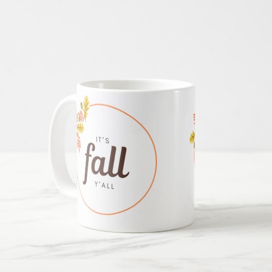 Es ist Herbst Y'all Coffee Tasse (Vorderseite Links)