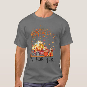 Es ist Herbst Y'all Couple Gnomes Farm Truck Pumpk T-Shirt