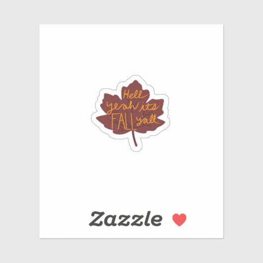 Es ist Herbst Y'all Creative Lässig Aufkleber (Blatt)