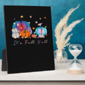 Es ist Herbst Y'all Funny Magic Halloween Pumpkin  Fotoplatte (Seite)