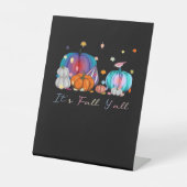 Es ist Herbst Y'all Funny Magic Halloween Pumpkin Sockelschild (Vorderseite)