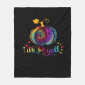 Es ist Herbst Y'all Gefärbte Krawatte Leopard Prin Fleecedecke (Vorderseite)