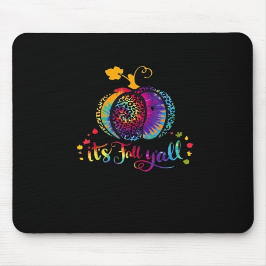 Es ist Herbst Y'all Gefärbte Krawatte Leopard Prin Mousepad (Vorne)