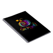 Es ist Herbst Y'all Gefärbte Krawatte Leopard Prin Notizblock (Rechte Seite)