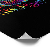 Es ist Herbst Y'all Gefärbte Krawatte Leopard Prin Poster (Ecke)