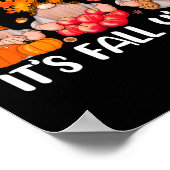 Es ist Herbst Y'all Gnomes Erntedank Halloween Aut Poster (Ecke)