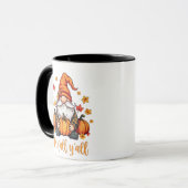 Es ist Herbst Y'all Gnomes Pumpkin Autumn Erntedan Tasse (Vorderseite Links)