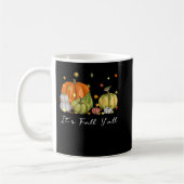 Es ist Herbst Y'All Halloween Kürbis Herbst Leaves Kaffeetasse (Links)
