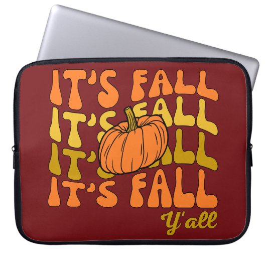Es ist Herbst Y'all Happy Thanksgiving Laptopschutzhülle (Vorderseite)