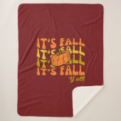 Es ist Herbst Y'all Happy Thanksgiving Sherpadecke (Vorderseite)