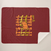 Es ist Herbst Y'all Happy Thanksgiving Sherpadecke (Vorderseite (Horizontal))