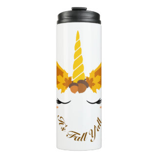 Es ist Herbst Y'all Herbst Unicorn Stainless Tumbl Thermosbecher