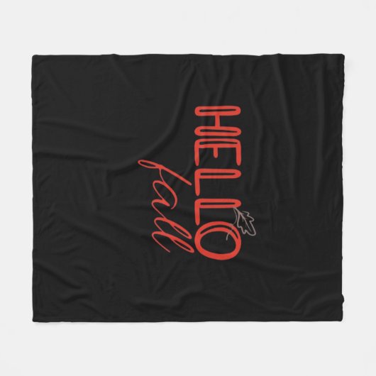 Es ist Herbst Y'all Herbst Verlass Design Niedlich Fleecedecke (Vorderseite (Horizontal))