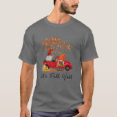 Es ist Herbst Y'all LKW Gnomes Pumpkin Autumn Tree T-Shirt (Vorderseite)