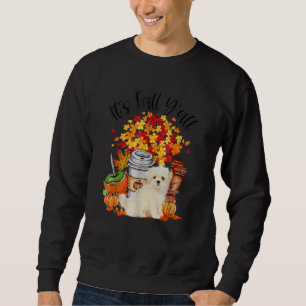 Es ist Herbst Y'all Maltese Dog Pumpkin Herbst Her Sweatshirt