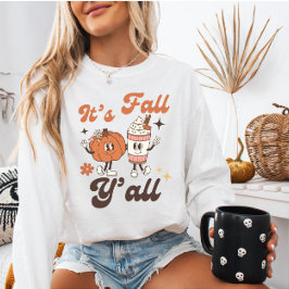 Es ist Herbst Y'all - Niedliche Pumpkin & PSL Sweatshirt
