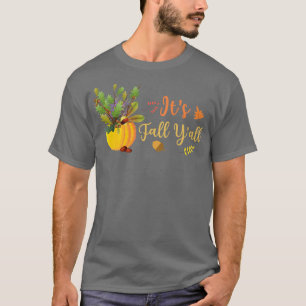 Es ist Herbst Y'all Niedlichen Pumpkin Blätter Her T-Shirt