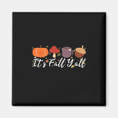 Es ist Herbst Y'all Niedlicher Kaffeepumpukkin Her Magnet (Vorne)